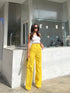 Women High Quality High Waisted Straight Cut Trousers